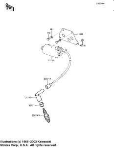 KZ250 Катушка зажигания