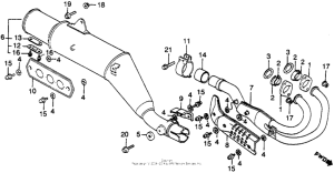 XL500R Xl500r mufffler 82