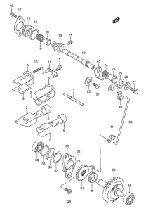 RMX250 Клапан выхлопа