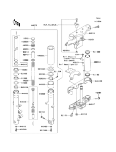 VN800 Передняя вилка