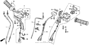 GL1500I I handle + switch + cables