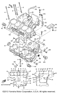 FJ1200WC Картер двигателя