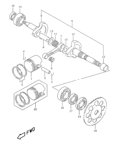 UX50 Вал коленчатый