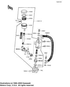 KZ1000 Задний тормозной цилиндр