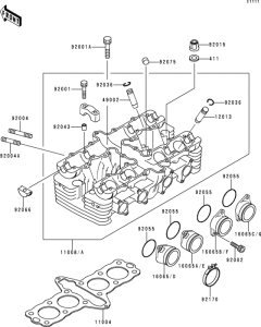ZR750 Cylinder head(1 / 2)