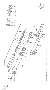CW50RS Передняя вилка