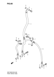 GSF1200S Передние тормозные трубки