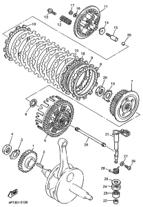 XT600E Сцепление