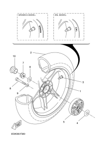 YQ50 Переднее колесо