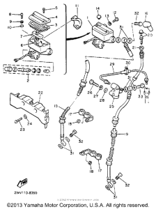 XVZ13DD Главный тормозной цилиндр