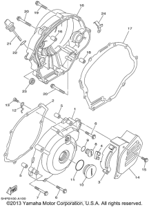 TTR125P Боковые крышки