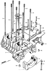 CL450 Upper crankcase