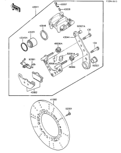 ZX750 Передний суппорт