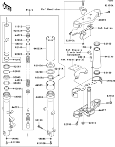 VN1500 Передняя вилка