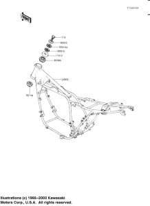 KZ750 Frame comp