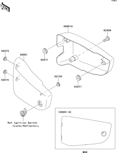 VN1500 Боковые обтекатели