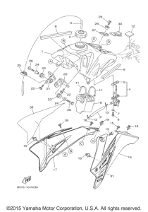 TTR110E Топливный бак
