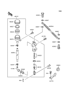 ZR250 Задний торм цилиндр