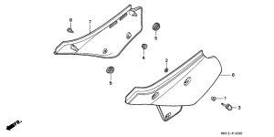 XR600R Боковая крышка