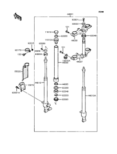 KMX50 Передняя вилка