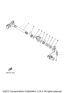 YZ80M1 Вал переключения