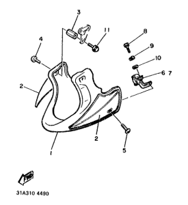 XJ900 Обтекатель 2