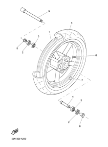 BT1100 Переднее колесо