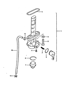 GT250 Топливный кран