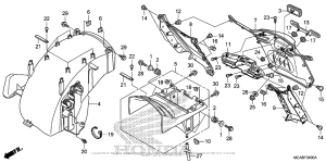 GL1800 Задний бампер