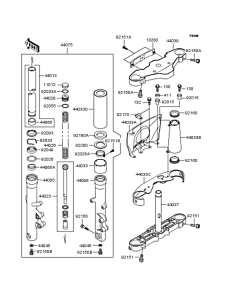 VN1500 Передняя вилка