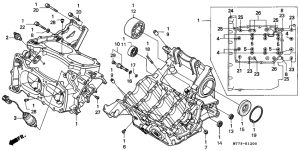 NR750 Картер в сборе