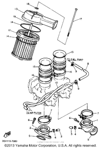 XV535AC Воздушный фильтр