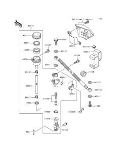 KL650 Задний торм цилиндр