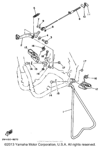 YZ490A Подножки