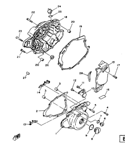 SR125SP Картер двигателя