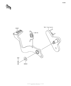 BR125 Педаль тормоза