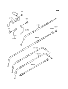 BJ250 Тросы управления