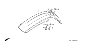 XR250R Переднее крыло