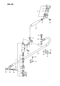 RM125 Задний тормозной цилиндр
