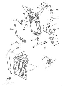 DT125LC Radiator. hose