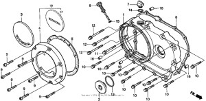 VT1100T Крышка картера правая