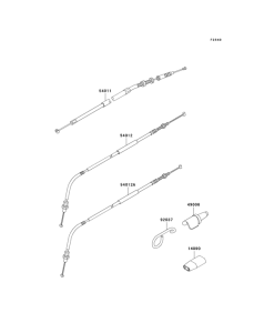 KLX250 Тросы управления