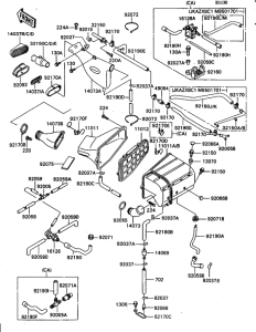 ZX1100 Воздушный фильтр