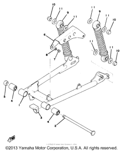 GTMXD Rear arm - rear cushion - chain case