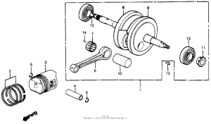 C70 Коленчатый вал и поршни