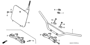 CR250R Handle pipe / top bridge