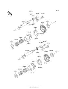ZX1400 Валансирный вал