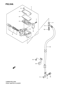 VL800 Передний тормозной цилиндр