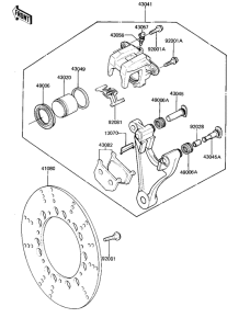 KZ1000 Передний суппорт