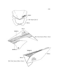 KLX125 Decals(ebony)(daf)